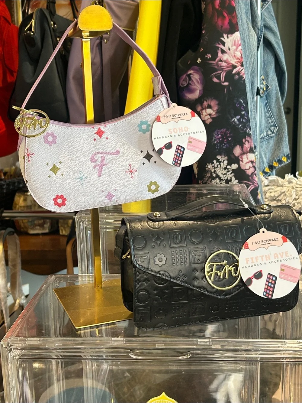 FAO Schwarz SoHo Girls Handbag & Accessories 8”x 5” Set of 2 NWT